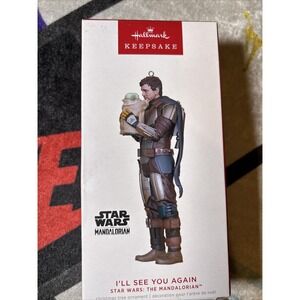 2022 Hallmark Star Wars Mandalorian Christmas Grogu Keepsake Ornament